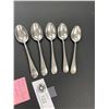 Image 2 : Birks Regency Plate 5 Teaspoons Monogrammed DM Spoons Show Very Little Wear