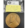 Image 2 : Large USA Bronze 1930 75th Anniversary Medallion Crane Co Chicago