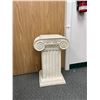 Image 1 : 24" Tall x 16" Wide Plaster Roman Style Pedestal