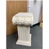 Image 2 : 24" Tall x 16" Wide Plaster Roman Style Pedestal