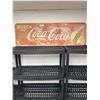 Image 1 : 53 x 17" Made in Canada Drink Coca Cola Metal Sign Faded But Displays Well