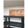 Image 3 : 53 x 17" Made in Canada Drink Coca Cola Metal Sign Faded But Displays Well