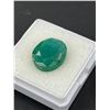 Image 2 : Big Natural Emerald 9.945ct 14.08 x 11.65 x 7.32mm Oval Cut Brazil COO Treatment Minor Oiling