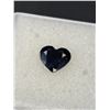 Image 2 : Blue Sapphire 1.39ct 8.17 x 7.20 x 2.61mm Heart Cut Translucent Madagascar Untreated