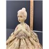 Image 3 : Gorgeous French Paste Pin Cushion Doll with Silk Outfit Circa 1900