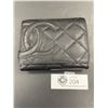 Image 1 : New Chanel Leather Trifold Wallet with Certificate and Serial # in Bi Fold Area
