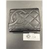 Image 1 : New Chanel Leather Trifold Wallet with Certificate and Serial # in Bi Fold Area