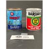 Image 1 : Whiz Zorbit and Bardahl Top Oil Tins Both Full