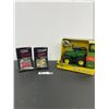 Image 1 : Brand New John Deere Wheelie Tractor Work Perfectly and 2 Monogram 1:87 Scale Exacts Ferraris