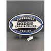 Image 2 : New 16" Oval Dodge Light Up Sign