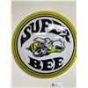 Image 1 : New 16" Diameter Super Bee Button Sign