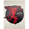 Image 1 : 17" Diameter FireBall Whiskey Tin Sign