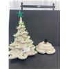 Image 2 : Nice Mid Century Modern Ceramic Christmas Light Shows Well Some Repair