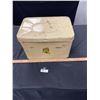 Image 1 : Vintage Bread Box Tin Filled With Cookbooks, Recipes, Etc