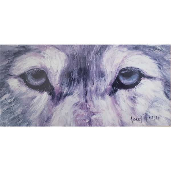Set of 3 'Wolf Eye' prints by Audrey Menefee