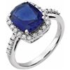 Image 1 : *Michigan – Blue Sapphire and Diamond Ring