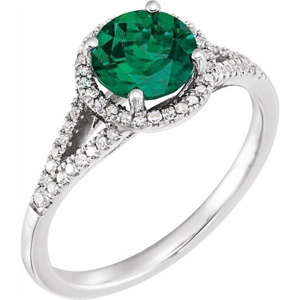 Michigan – Emerald and Diamonds Ring