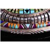 Image 7 : Zuni Micro Inlaid Shadowbox Sterling Silver Buckle