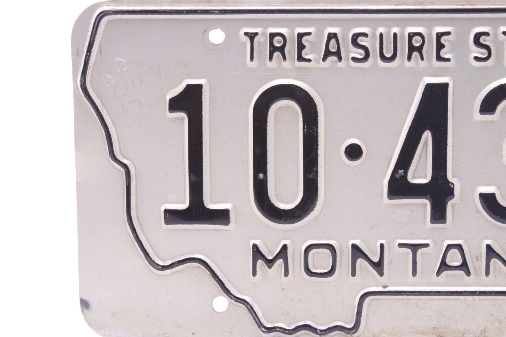 Montana Prison Made License Plates c. 19591966