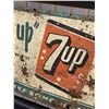 Image 2 : Original Vintage Fresh Up with 7Up Tin Rack Sign Crusty But Displays Very Well