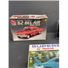 Image 2 : Corvair 1962 BelAir and SuperBird Model Kits Looks Complete Some Started and Almost Finished