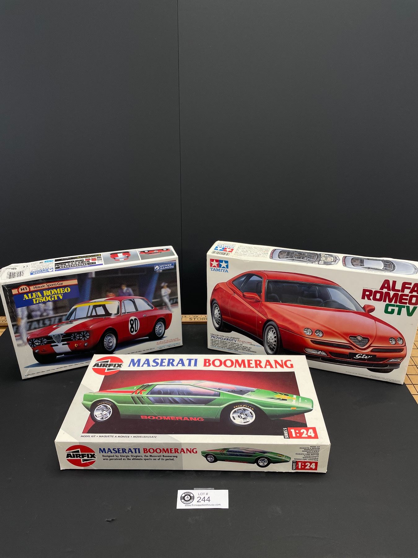 Alpha Romeo Box Lot of 3 Models in Boxes Alpha Romeo, Maserati and Alpha Romeo GT Look ...