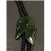 Image 2 : Nice Jade Bolo Tie with Sheep Horns Head