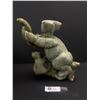 Image 1 : SoapStone Bear Carving Heavy 12" Tall with Chip