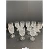 Image 1 : Lot of 12 Pinwheel Crystal Glasses. No Chips