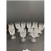 Image 1 : Lot of 12 Pinwheel Crystal Glasses. No Chips