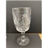 Image 2 : Lot of 12 Pinwheel Crystal Glasses. No Chips