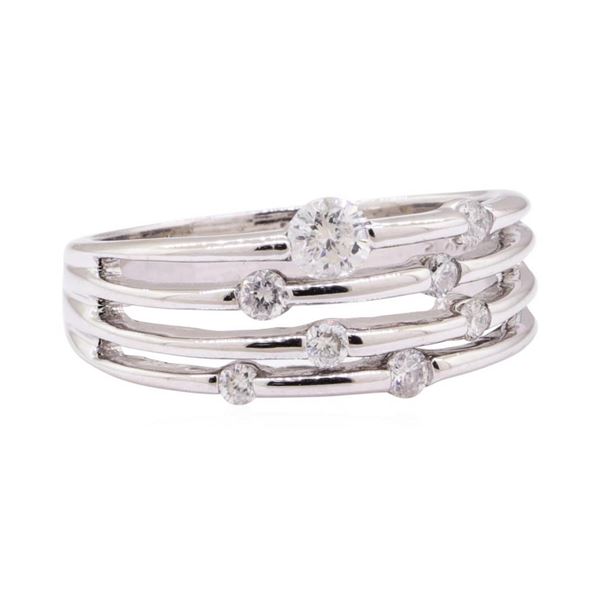 0.36 ctw Diamond Band - 14KT White Gold