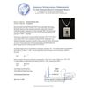 Image 3 : Platinum GIA Certified 6.98 ctw Emerald and Diamond Pendant With Chain