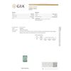 Image 4 : Platinum GIA Certified 6.98 ctw Emerald and Diamond Pendant With Chain