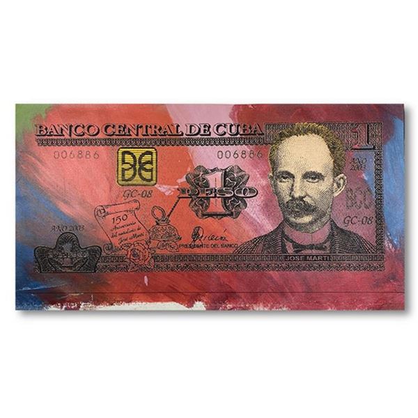 Cuban Money by Steve Kaufman (1960-2010)