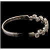 Image 3 : 1.55 ctw Diamond Bangle Bracelet - 18KT White Gold