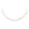 Image 1 : 0.71 ctw Diamond and South Sea Pearl Necklace - 14KT White Gold