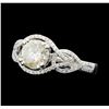 Image 1 : 1.61 ctw Diamond Ring - 14KT White Gold