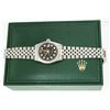 Image 4 : Rolex Mens Stainless Steel 36MM Black Diamond Datejust Wristwatch