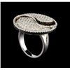 Image 4 : 14KT White Gold 1.57 ctw Diamond Ring