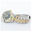 Image 5 : Rolex Ladies 2 Tone Green Vignette Diamond Datejust Wristwatch