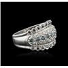 Image 1 : 14KT White Gold 0.62 ctw Diamond Ring