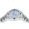 Image 3 : Rolex Ladies Stainless Steel Quickset Blue MOP Diamond Lugs Datejust Wristwatch