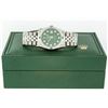 Image 8 : Rolex Mens Stainless Steel Diamond Lugs Green Diamond & Emerald Datejust Wristwa