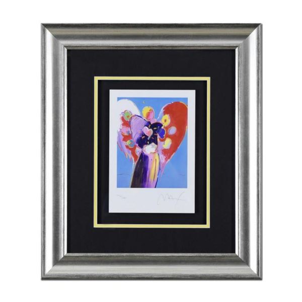 Blue Angel with Heart by Peter Max