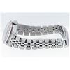 Image 4 : Rolex Ladies Stainless Salmon Roman Pyramid Diamond Datejust Wristwatch With Rol