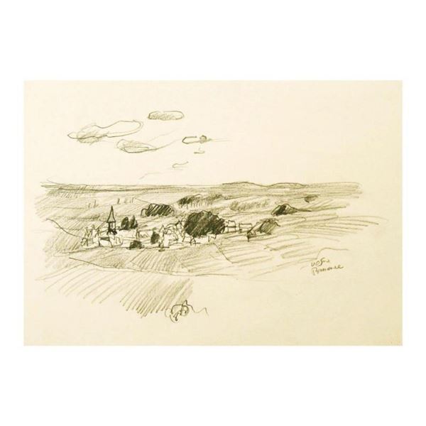 Burgundian Village of Vosne-Romanee, Burgundy by Ensrud Original