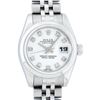 Image 1 : Rolex Ladies Stainless Steel White Diamond Quickset Datejust Wristwatch