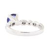 Image 3 : 1.68 ctw Sapphire and Diamond Ring - 14KT White Gold