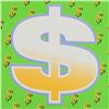 Image 2 : Dollar Sign (Green Bold) by Steve Kaufman (1960-2010)